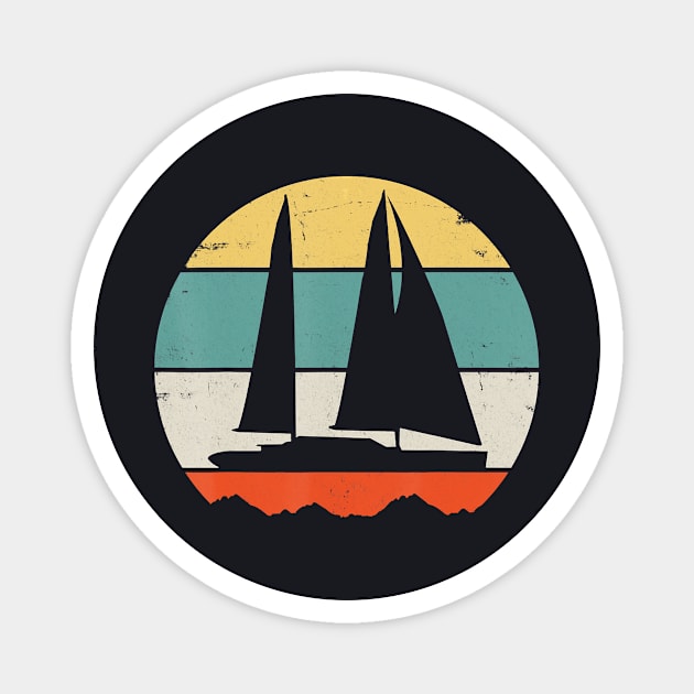 Sailing Boat Yacht Sailer Sailing Sport Magnet by AlexWu